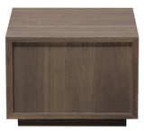 Oscar 1 Drawer Low Bedside Table (Latte) - Top-Down View