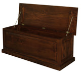 Tasmania Blanket Box - Medium (Mahogany) - Side View