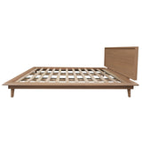 Gatsby Platform Queen Bed (Natural) - Side View
