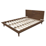 Gatsby Platform Queen Bed (Walnut) - Front View