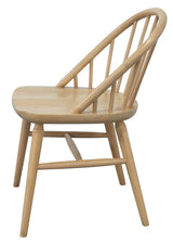 Vera Solid Oak Dining Chair - Set of 2 (Natural) - Front View