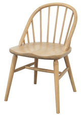 Vera Solid Oak Dining Chair - Set of 2 (Natural) - Top-Down View
