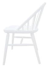 Vera Solid Oak Dining Chair - Set of 2 (White) - Side View