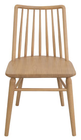 Riviera Solid Oak Dining Chair - Set of 2 (Natural) - Front View