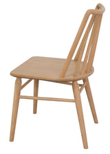 Riviera Solid Oak Dining Chair - Set of 2 (Natural) - Side View