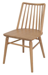 Riviera Solid Oak Dining Chair - Set of 2 (Natural) - Top-Down View