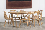 Riviera Solid Oak Dining Chair - Set of 2 (Natural) - 45-Degree Angle