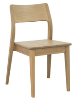 Providence Solid Oak Dining Chair - Set of 2 (Natural) - Front View