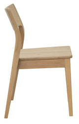 Providence Solid Oak Dining Chair - Set of 2 (Natural) - Top-Down View