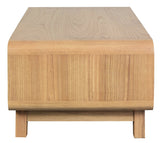 Providence Solid White Cedar Coffee Table (Natural) - Front View