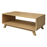 Providence Solid White Cedar Coffee Table (Natural) - Front View