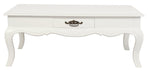 French Provincial 2 Drawer Coffee Table - White, image 3