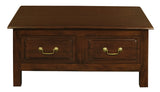 Tasmania 4 Drawer Straight Leg Coffee Table (Mahogany)