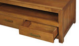 Paris 4 Drawer Coffee Table (Light Pecan) - Top-Down View