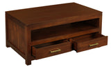 Paris 4 Drawer Coffee Table (Mahogany) - Front View