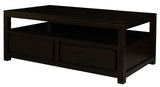 Amsterdam 4 Drawer Coffee Table (Chocolate) - Front View