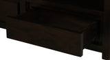 Amsterdam 4 Drawer Coffee Table (Chocolate) - Side View
