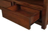 Amsterdam 4 Drawer Coffee Table (Mahogany) - Front View