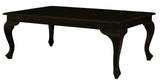 Queen Anne Coffee Table 120 x 70 cm - Chocolate - Front View