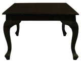 Queen Anne Coffee Table 120 x 70 cm - Chocolate - Side View
