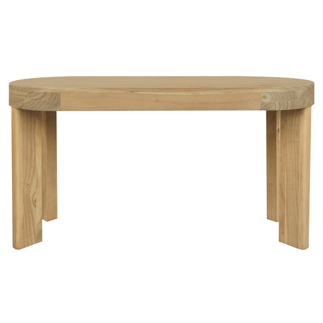 Brentwood 2 Drawer Oval Desk (Natural), image 3