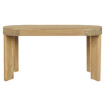 Brentwood 2 Drawer Oval Desk (Natural)