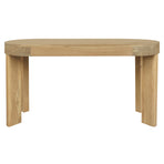 Brentwood 2 Drawer Oval Desk (Natural)