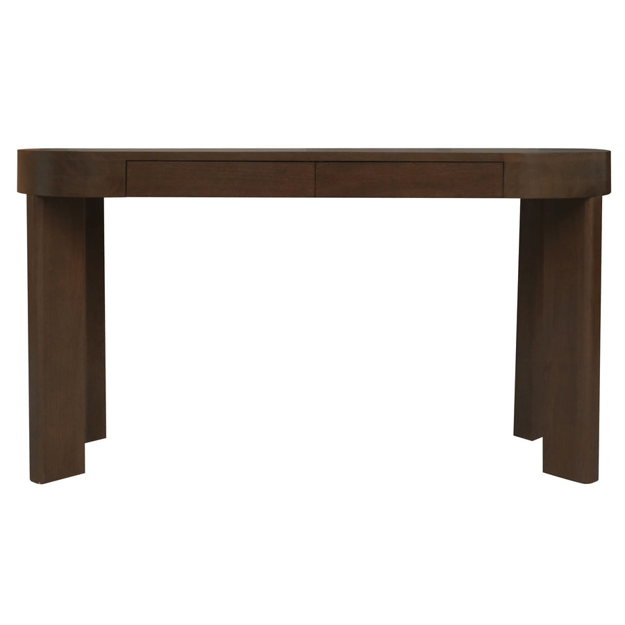 Brentwood 2 Drawer Oval Desk (Walnut)