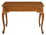 Queen Anne 2 Drawer Desk (Light Pecan) - Side View
