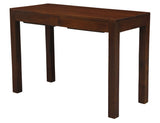 Amsterdam Solid Mahogany Timber 2 Drawer Desk (Mahogany) - Side View