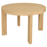 Apollo Round Dining Table (Natural) - Front View