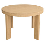 Apollo Round Dining Table (Natural) - Side View