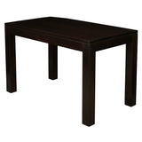 Amsterdam Solid Mahogany Timber Dining Table 120 x 70 cm (Chocolate) - Front View