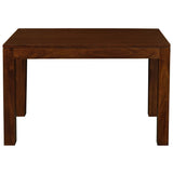 Amsterdam Solid Mahogany Timber Dining Table 120 x 70 cm (Mahogany) - Front View