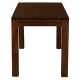 Amsterdam Solid Mahogany Timber Dining Table 120 x 70 cm (Mahogany) - Side View