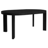 Apollo Oval Dining Table (Black) - Front View