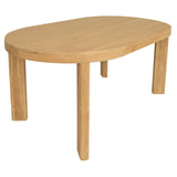 Apollo Oval Dining Table (Natural) - Front View