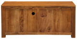 Amsterdam 2 Drawer Entertainment Unit (Light Pecan) - Top-Down View