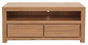 Amsterdam 2 Drawer Solid White Cedar Wood Entertainment Unit (Natural)