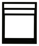 Nobu Solid Mahogany Timber Towel Stand (Black) - Front View
