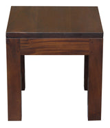 Amsterdam Solid Timber Lamp Table (Mahogany) - Front View