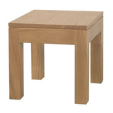 Amsterdam Solid Timber Lamp Table (Natural) - Side View