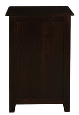 Tasmania 1 Drawer Solid Mahogany Timber Lamp Table (Chocolate) - Top-Down View