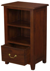 Tasmania 1 Drawer Solid Mahogany Timber Lamp Table (Mahogany) - Front View