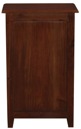 Tasmania 1 Drawer Solid Mahogany Timber Lamp Table (Mahogany) - Top-Down View