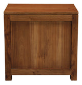 Paris 1 Drawer Solid Mahogany Timber Lamp Table (Light Pecan) - Top-Down View
