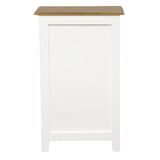 Tasmania 3 Drawer Lamp Table (White Caramel) - Top-Down View
