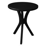 Gatsby Round Side Table - Small (Black) - Front View