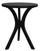 Gatsby Round Side Table - Small (Black) - Side View