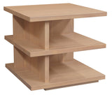 Hudson Oversized Square Side Table (Natural) - Front View